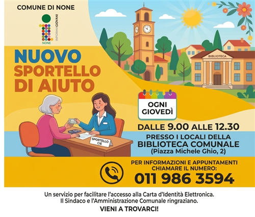 Nuovo sportello di aiuto CIE.