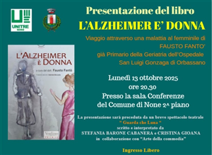 Presentazione del libro "L'alzheimer è donna"