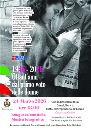 1946 - 2026 Ottant'anni dal primo voto delle donne